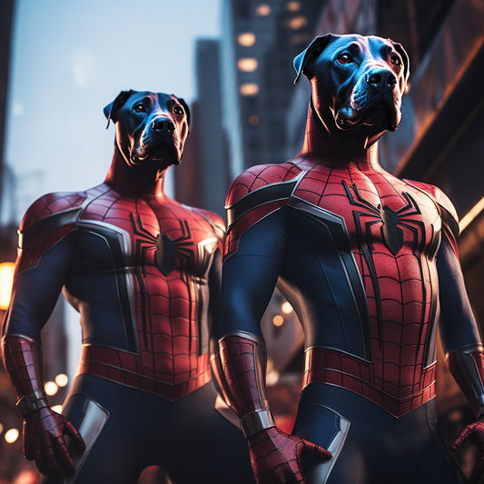 Blue Hues of Canine Elegance: Original Blue Dog Portrait