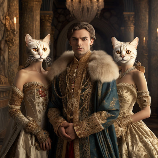 Royal Elegance in Every Lick: Dog Peanut Butter Painting