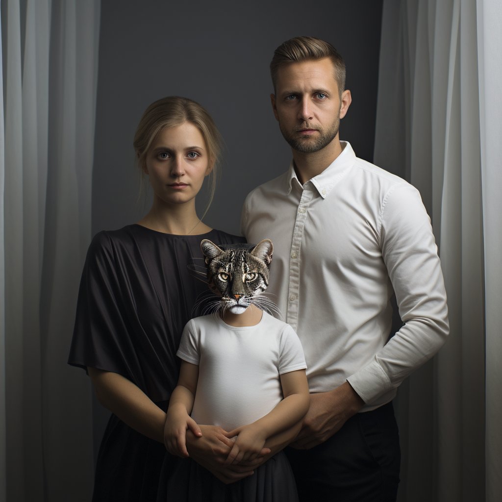 Regal Visage: Custom Dog Portrait with a Majestic Facial Expression