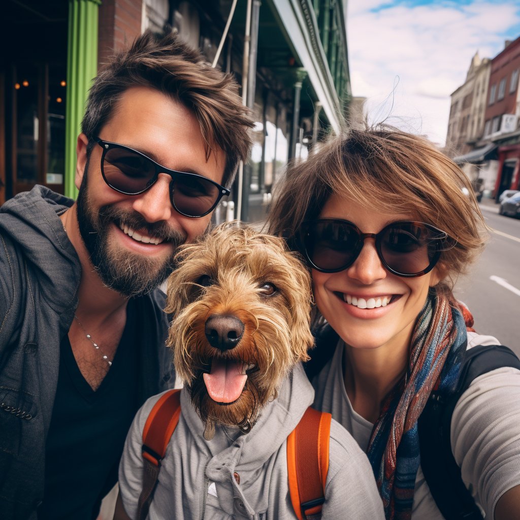 Cartoon Chic: Dog Face Drawing in Playful Elegance