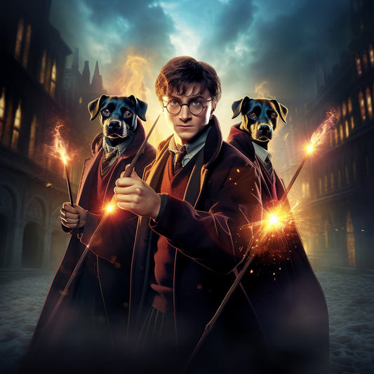 Magical Bond: Dog Man Pictures to Print Featuring