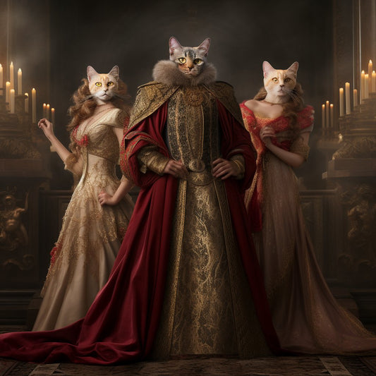 Dapper Whiskers Extravaganza: Cool Cat Paintings Redefining's Swagger