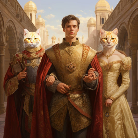 Purrfection in 19th Century Splendor: Custom Cat Portrait