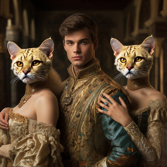 High Renaissance Glory: A Pet Portrait Masterpiece