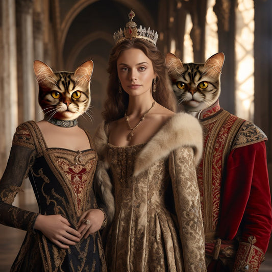 Disney Royalty:'s Regal Pet Portrait on Canvas