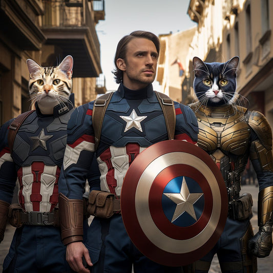 Canine Cubism: Picasso-Inspired Heroic Portrait