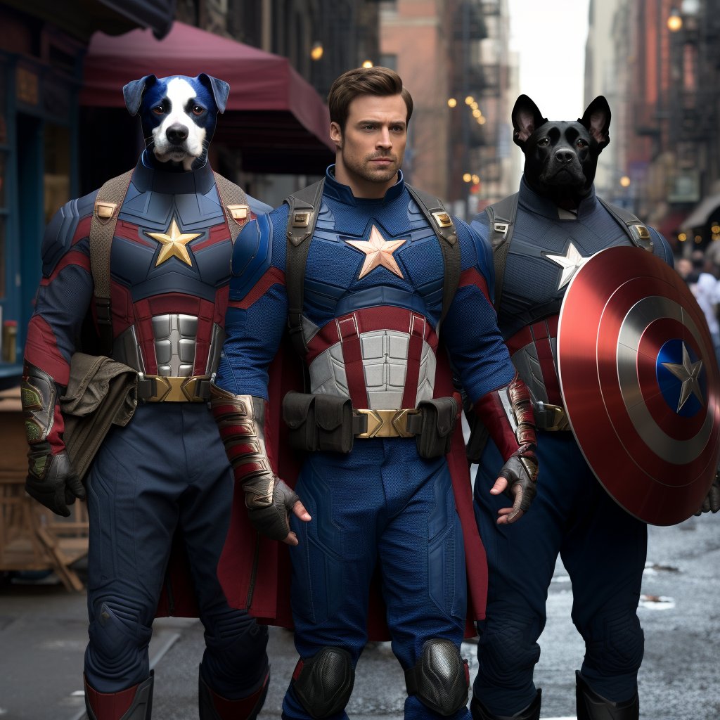 Superhero Splendor: Custom Dog House Painting Adventure