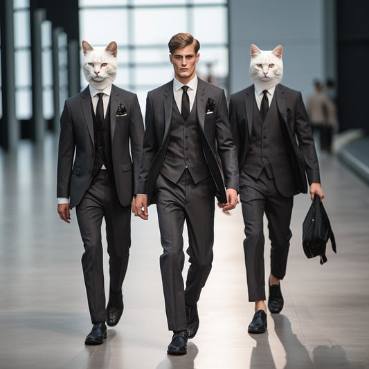 Tuxedo Tails: Dashing Dogs in Formal  Attire