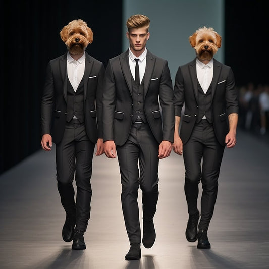 Haute Hounds: Pictures of Dogs in Clothes Featuring  Runway Regalia