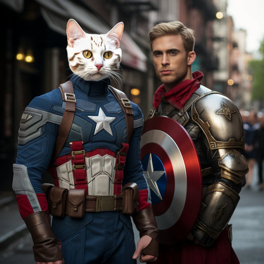 Dynamic Duo: Heroic Animal Paintings for Sale