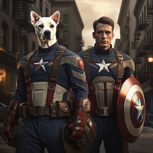 Canvas of Courage: Heroic Journey in Stunning Dog Photos