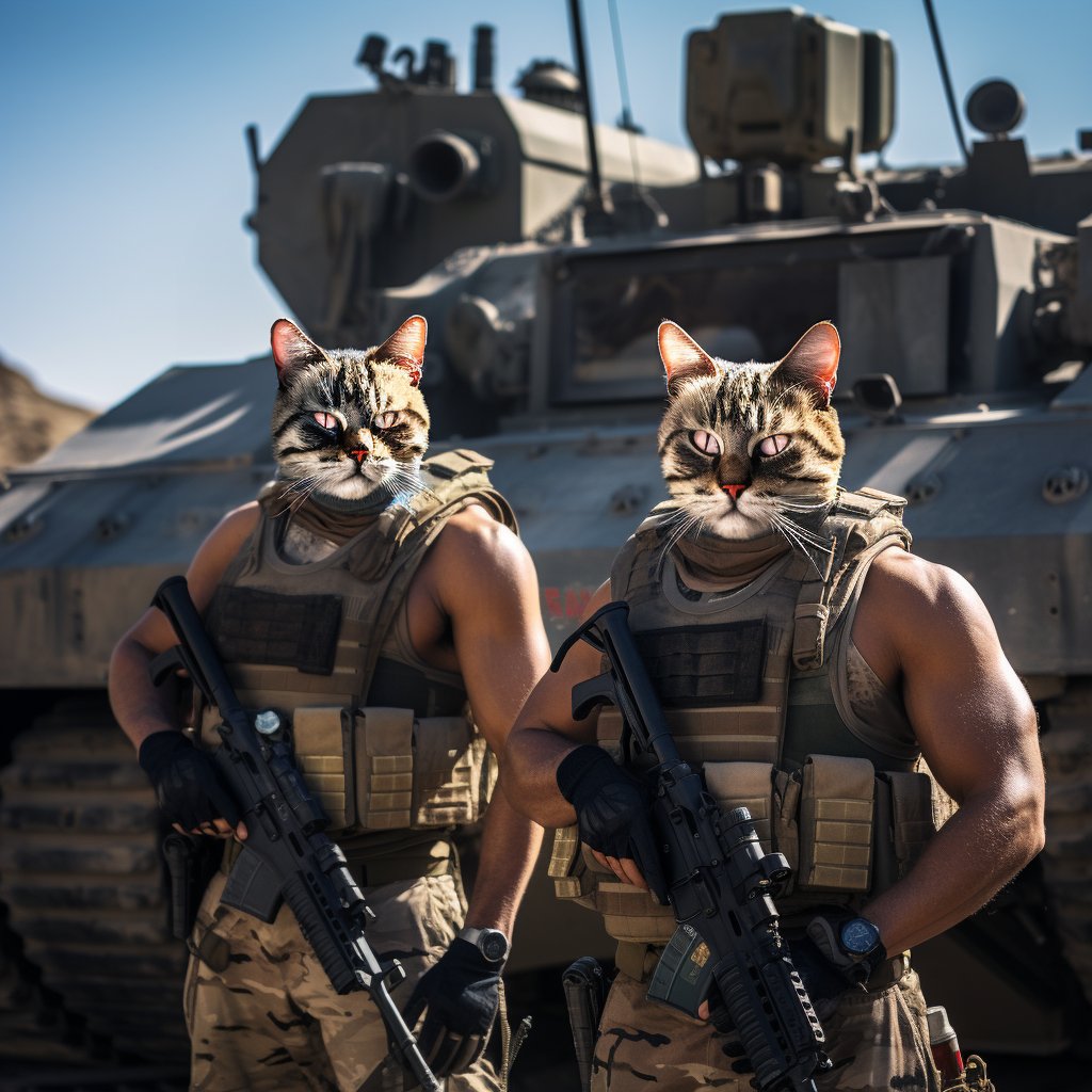 Etsy's Finest:  Soldier and Pet Custom Portrait