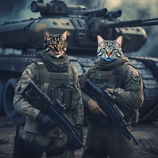 Regal Feline Majesty:  Cat Portrait