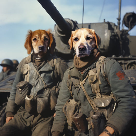 Majestic Warriors:  Tank Crew in Cat Portraits