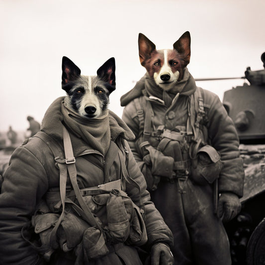 Warrior's Reflection:  Self Portrait with a Cat