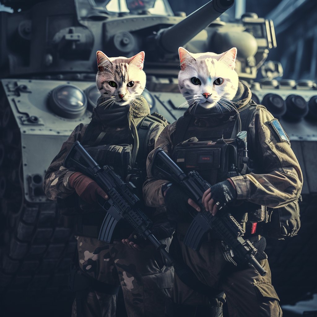Majestic Whiskers: A Regal Portrait of  Cat Comrade