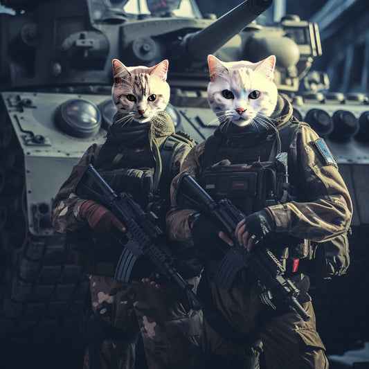 Majestic Whiskers: A Regal Portrait of  Cat Comrade