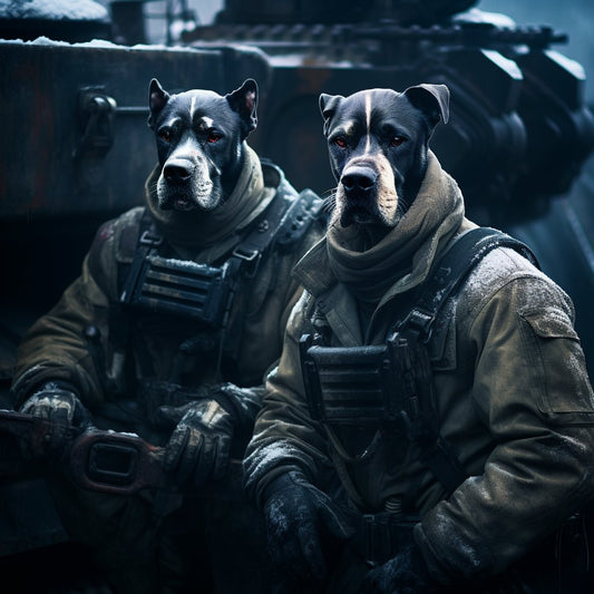 Man's Best Friend:  Dog Man Print Portrait