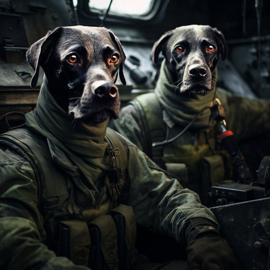 Imprints of Valor:  Dog Paw Print Image Ensemble