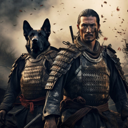 Artistry in Harmony: Samurai Legacy on Large Canvas Artwork