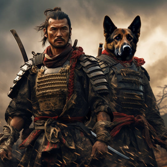 Range of Honor: Samurai Majesty on Large Canvas Wall Art