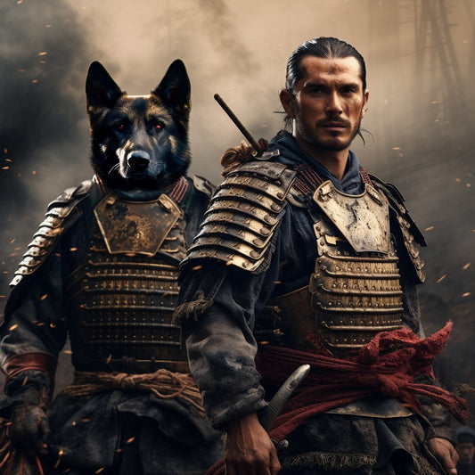 The Art of Unity: Samurai Tale in Homegoods Canvas