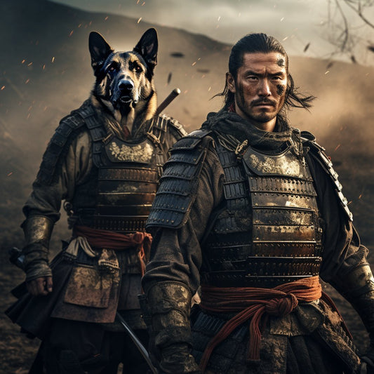 Samurai Sophistication: Designer Canvas Wall Art