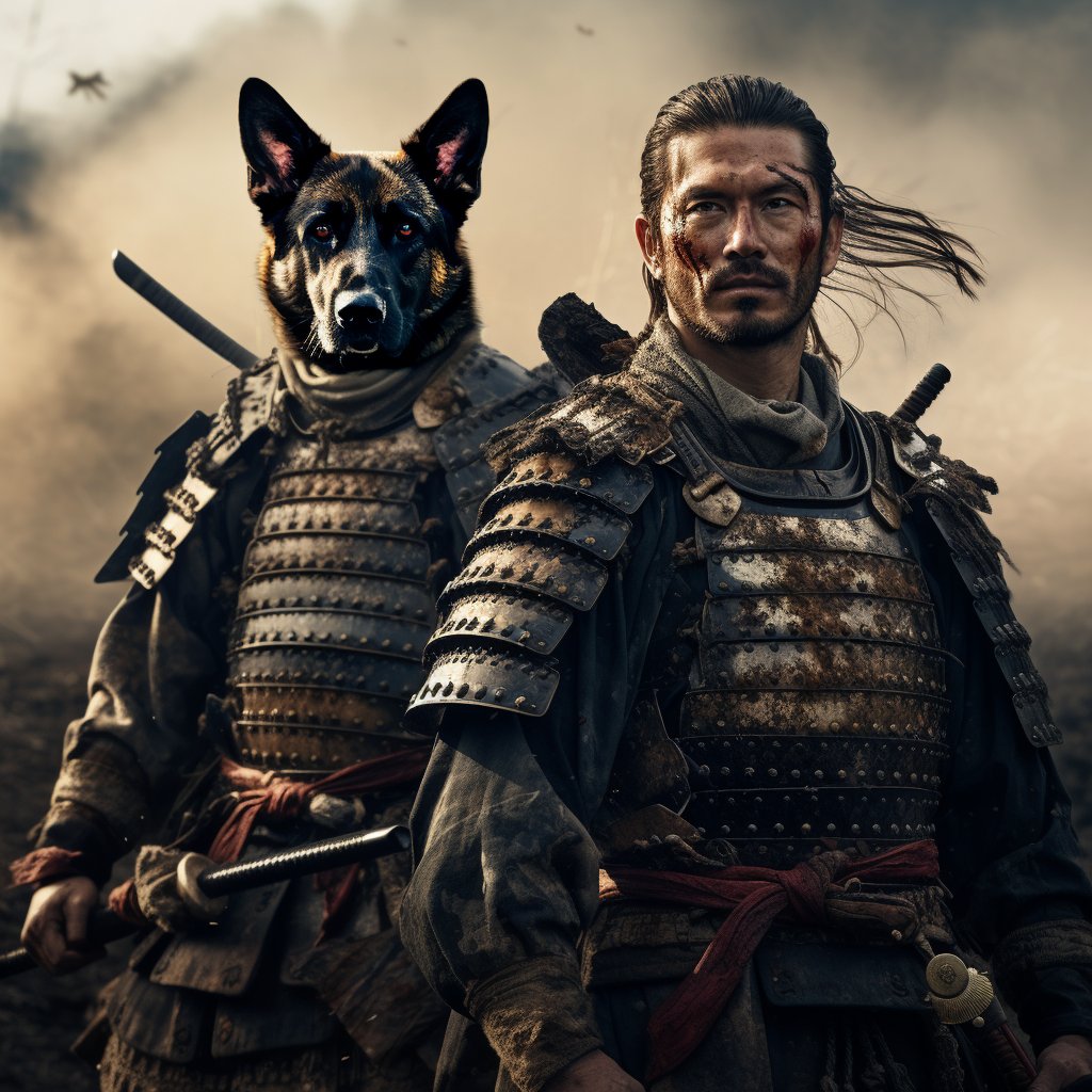 Samurai Bond: Discount Canvas Art Captures and Master in Epic Unity