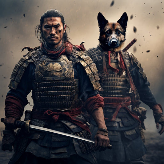 Samurai Clan Unveiled: Personalized Family Canvas Wall Art