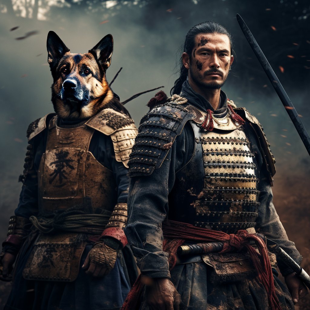 Epic Samurai Saga: Big Canvas Art Featuring