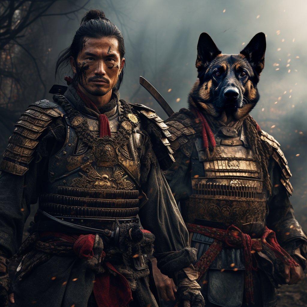 Great Samurai Odyssey: in a Great Big Canvas Art