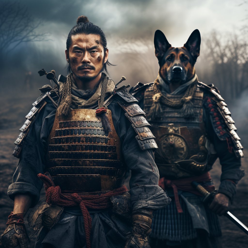 Samurai Mark of Allegiance: Custom Printed Dog Tags