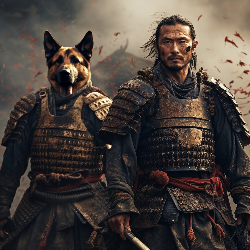 Pint-sized Protector: Puppy Samurai Charm