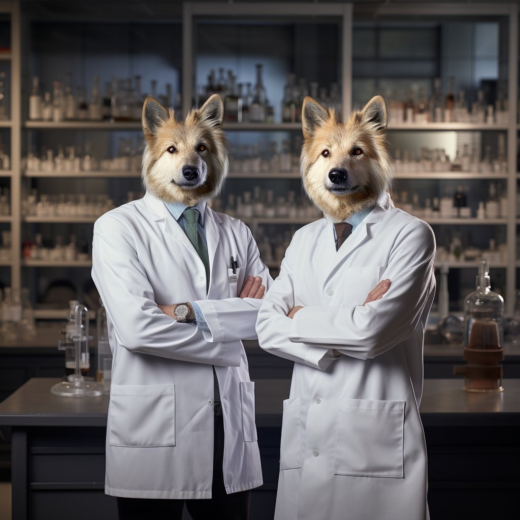 Festive Furry Delight: Large Christmas Canvas Wall Art with