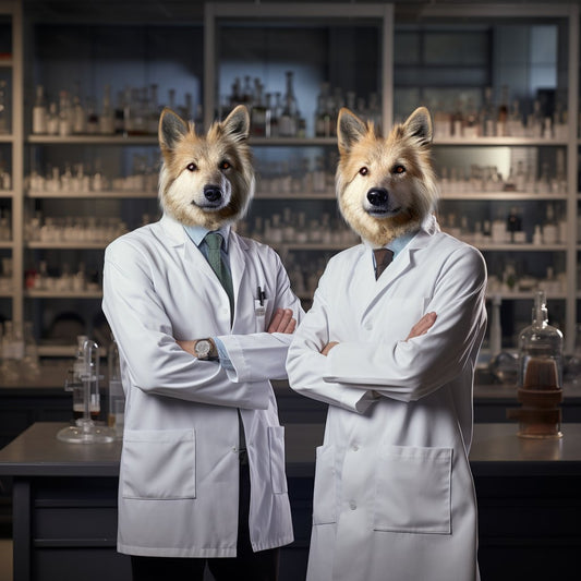 Festive Furry Delight: Large Christmas Canvas Wall Art with