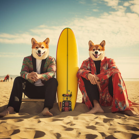 Surfing Splendor:  Custom Wall Art Masterpiece