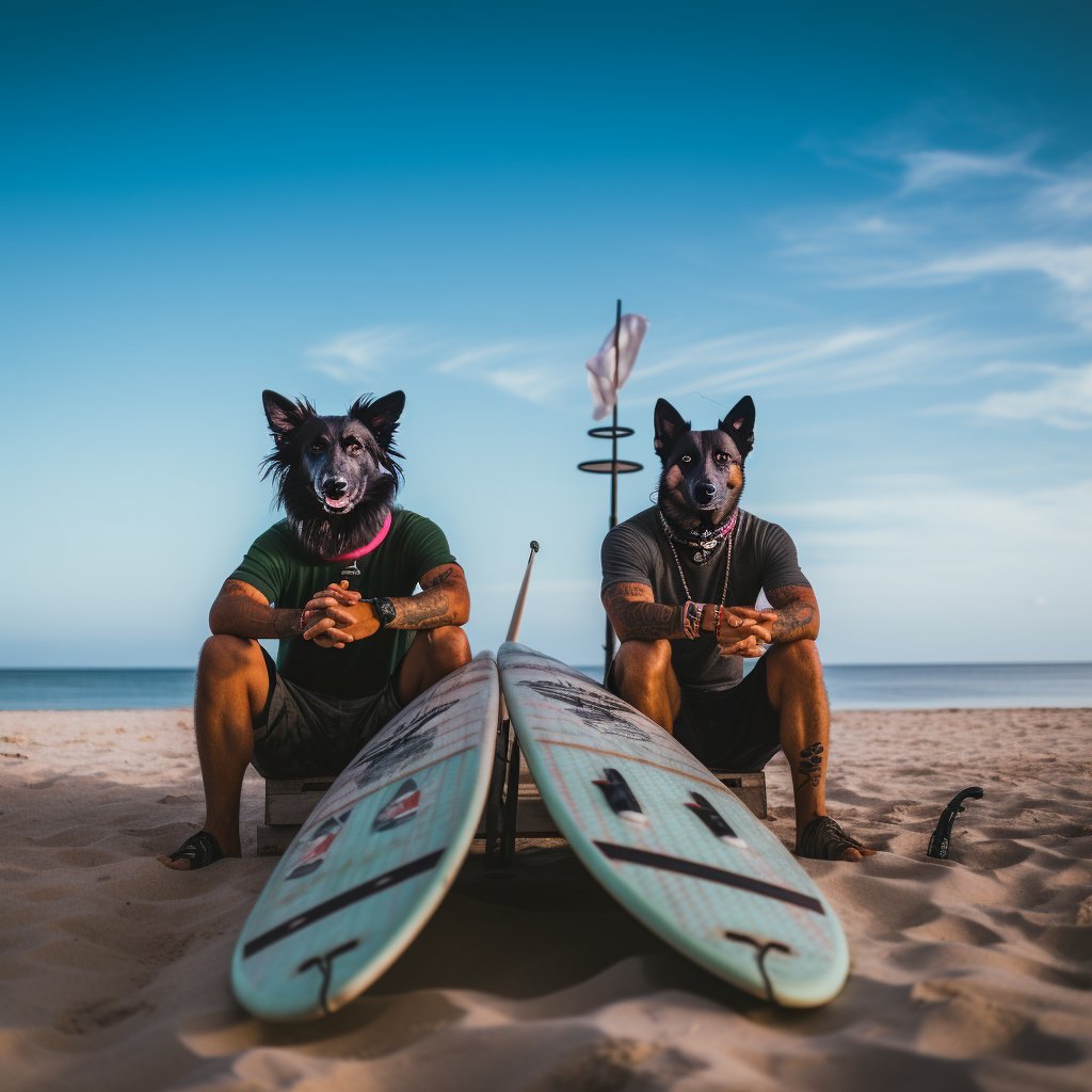 Surfing Sensation:  Name in Custom Wall Art
