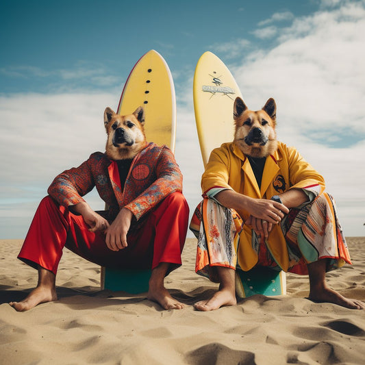 Surfing Majesty:  Name-Customized Wave Rider Portrait