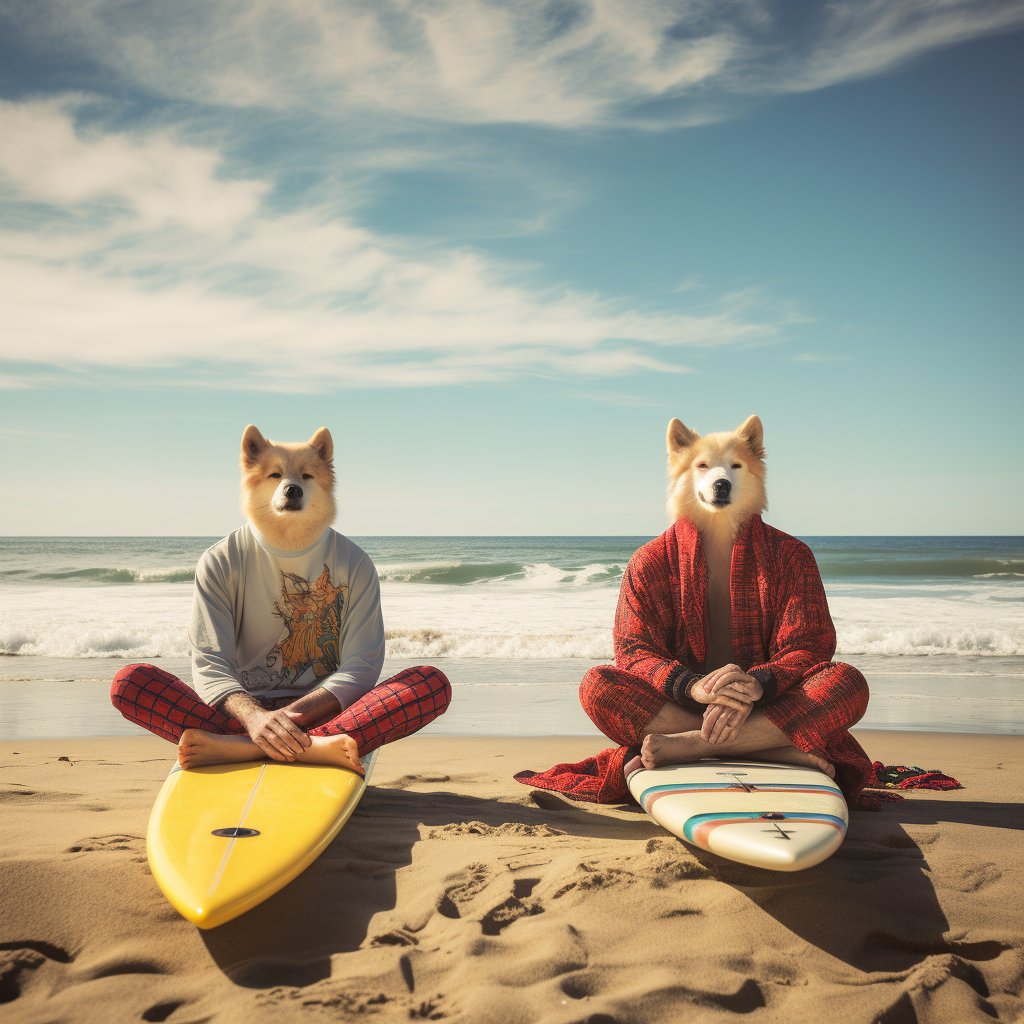 Wave Rider Elegance:  Custom Art for Your Wall