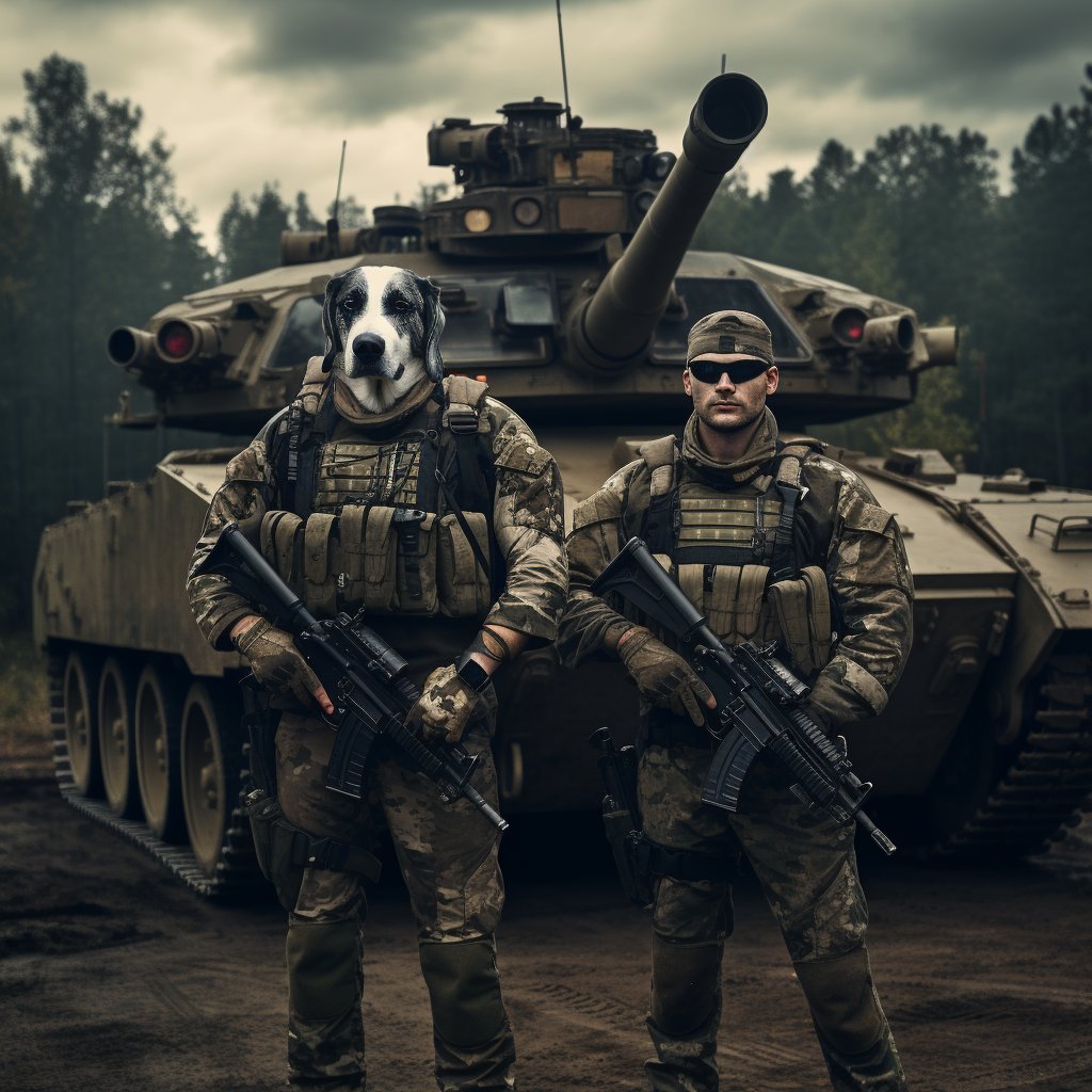 Fortress of Style:  Armored Retreat in Custom Paint for Dog House