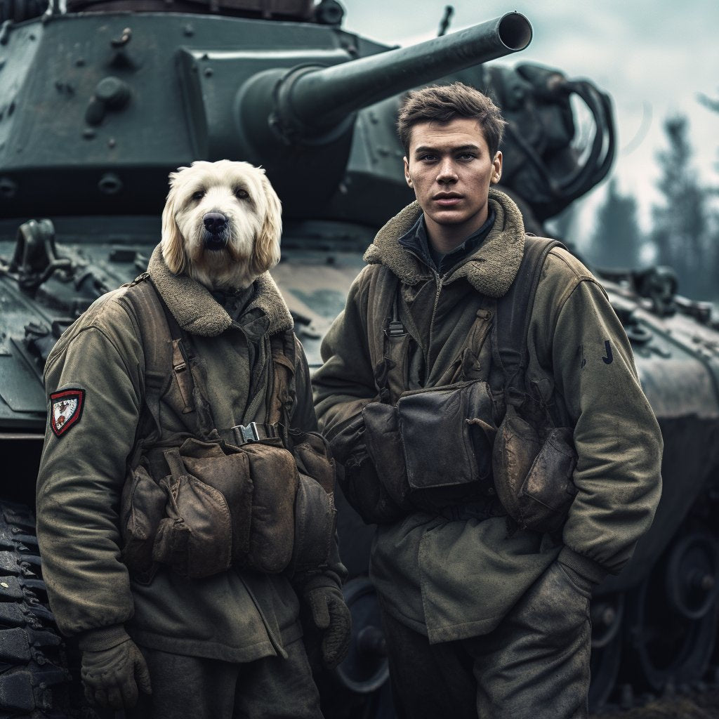 Tank Artist Extraordinaire:  Unleashes War on Canvas