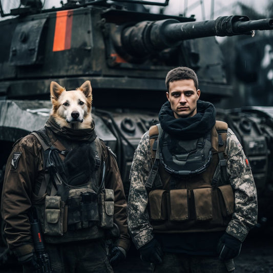 Fortress of Fur:  Armored Dog House Painted Splendor