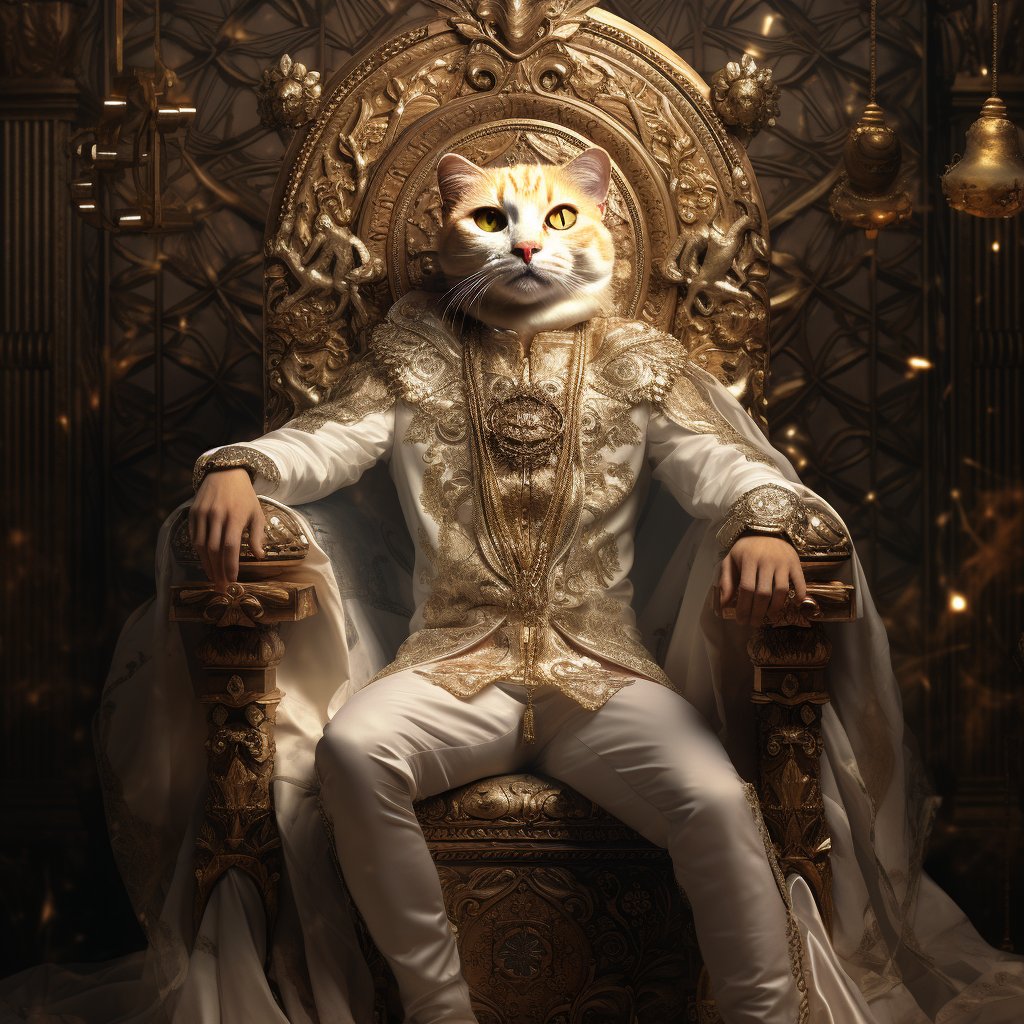 Regal Renaissance:'s Custom Pet Portrait Extravaganza