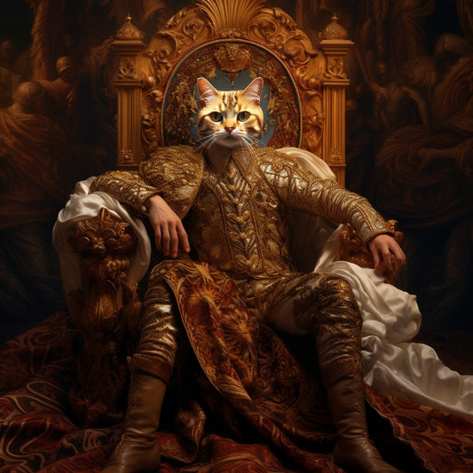 Royal Gaze:'s Opulent Pet Protrait