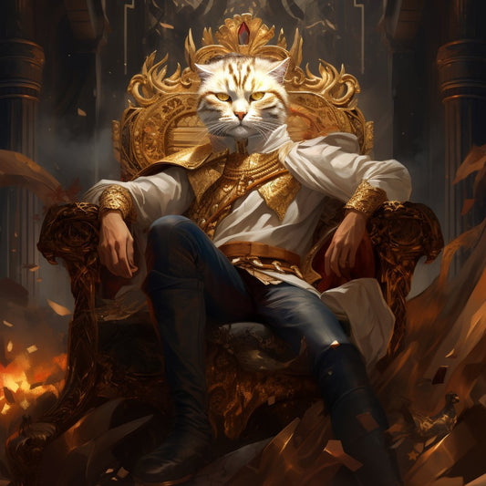 Majestic Monarch: Royal Pet Portrait for's Noble Presence