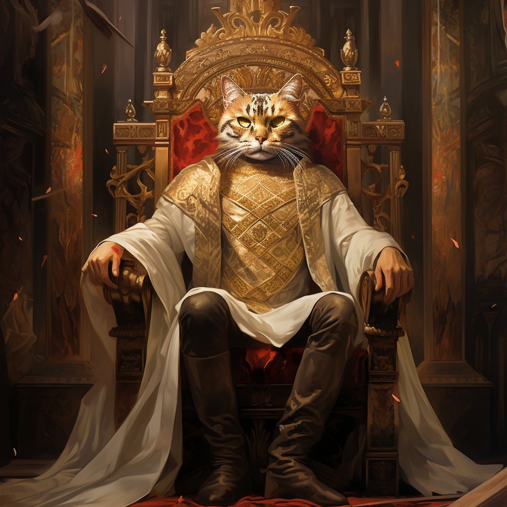 Majestic Elegance Unveiled:'s Pet Potrait