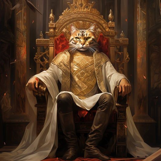 Majestic Elegance Unveiled:'s Pet Potrait