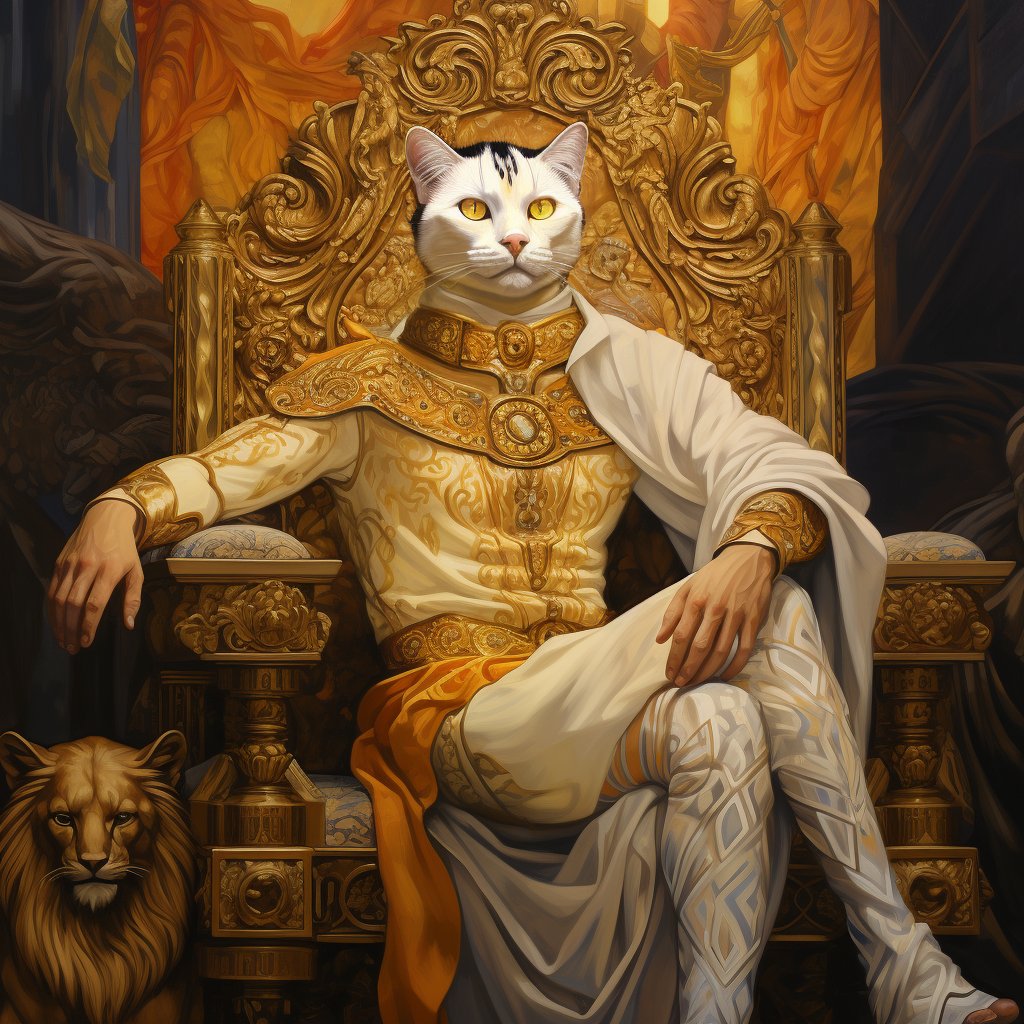Royal Splendor Captured: in Pet Portraits Extravaganza