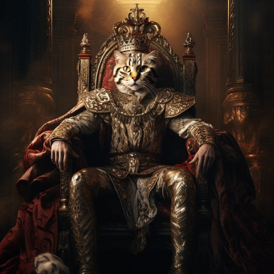Royal Resplendence Unveiled:'s Pet Portrait Extravaganza