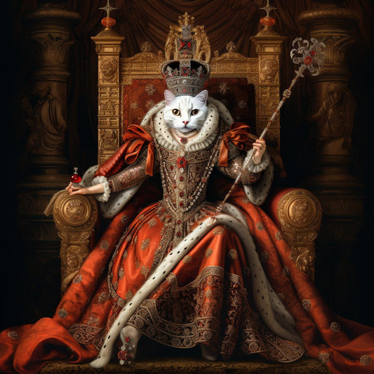 Imperial Canine Grandeur: Dignified Dog Portraits for